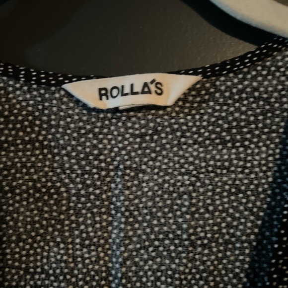 ROLLAS POLKA DOT WRAP MINI DRESS - Picture 2 of 3